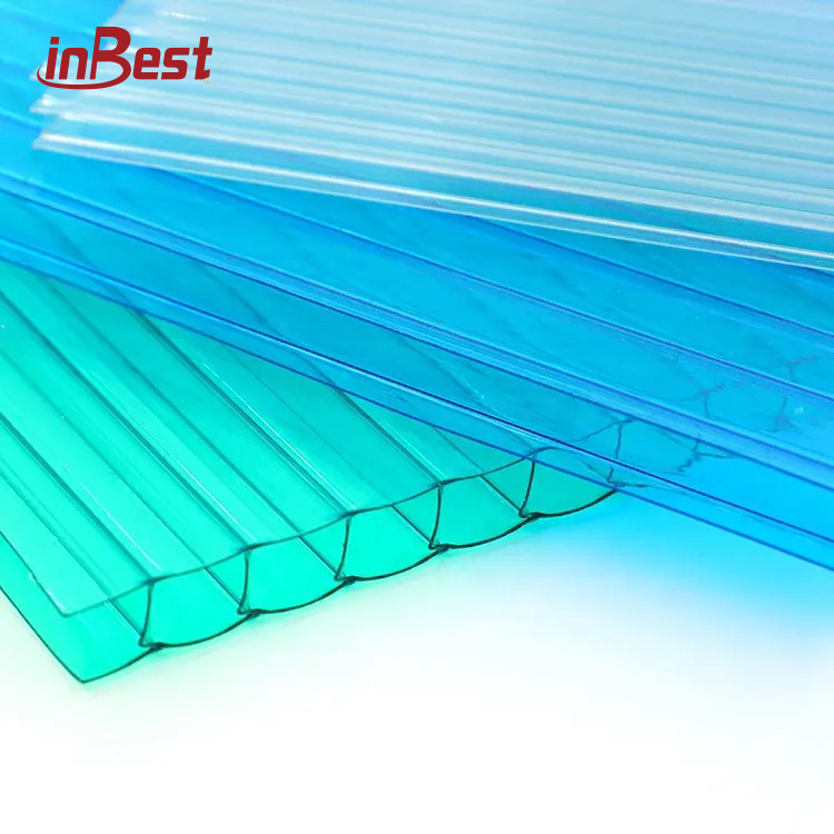 Greenhouse Roofing Hollow Clear U-lock Polycarbonate Sheet