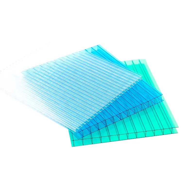 Cheap Twin Wall Plastic Polycarbonate Sheets For Greenhouse Windows Conservatory Roof Shade Sale