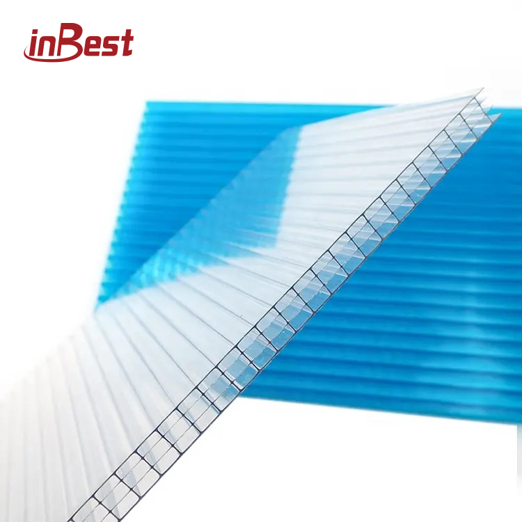 Polycarbonate Multi Wall Sheet Clear Polycarbonate Unbreakable Honeycomb Hollow Sheet Flexible