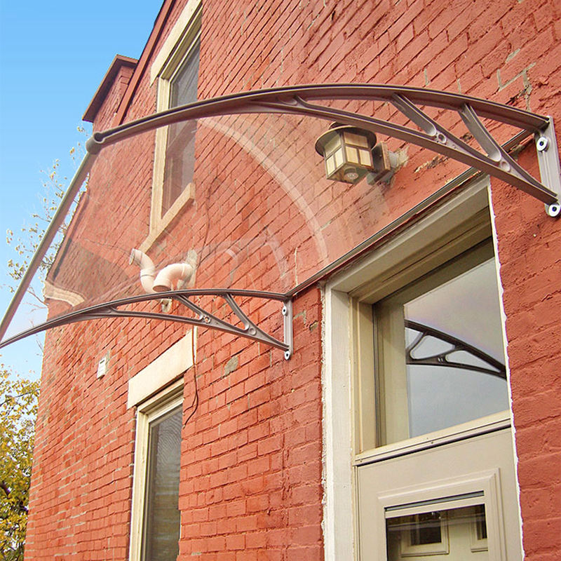 Cheap Metal Aluminum Bracket Polycarbonate Door Canopy Awning For Balcony