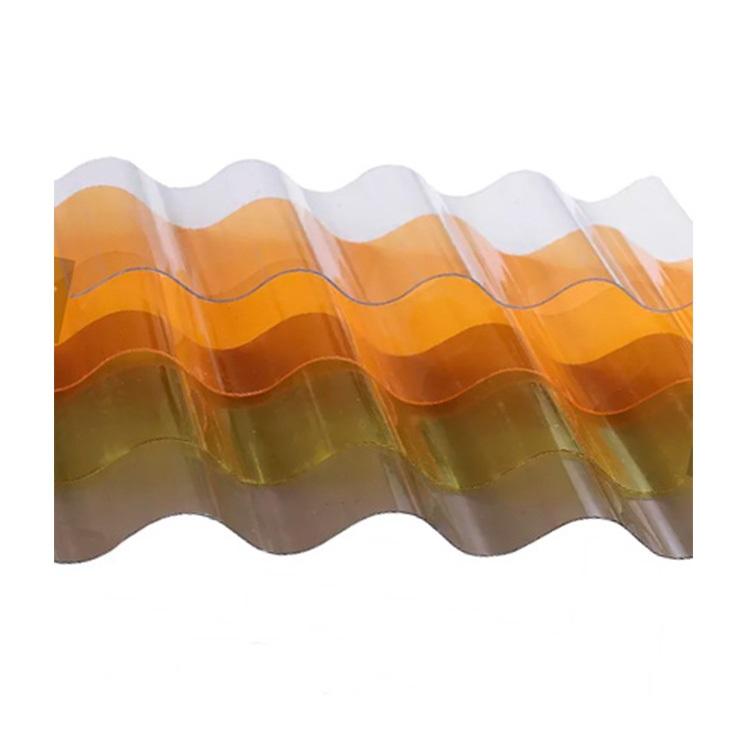 Insulated Clear Plastic Sheets Corrugated Polycarbonate Roofing Panels For Greenhouse
