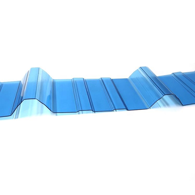 Lightweight Polycarbonate Clear Steel Tile Press Transmission Corrugated For Greenhouse Roofing Sheets