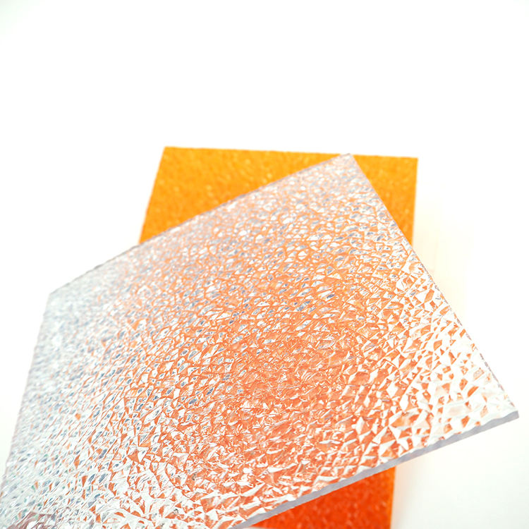 Polycarbonate Particle board 4mm 6mm 12mm pc plastic sunlight board embossed sheet