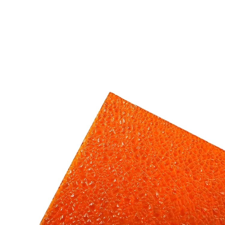 Clear Blue 4mm 8mm 16mm Sun Sheets PC Polycarbonate Embossed Sheets For Greenhouse